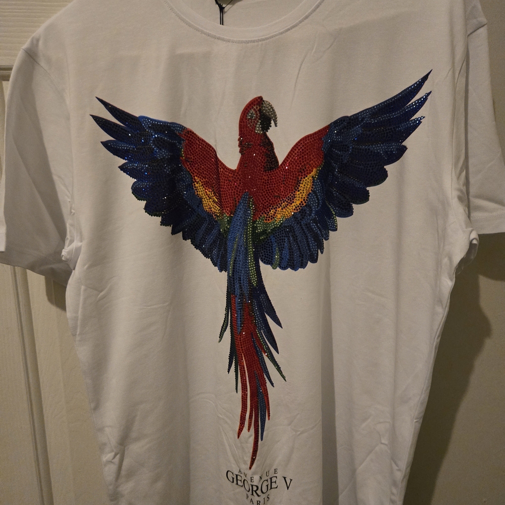 George V Rhinstone Couture Shirt High End Fashion